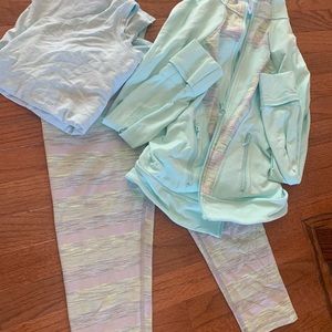 Ivivva leggings tank top and jacket